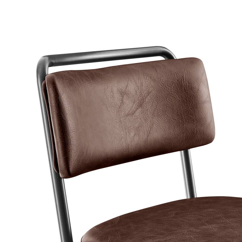 NPD Furniture Zander Faux Leather Counter Stool (Set of 4)