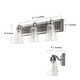 preview thumbnail 10 of 13, Carbon Loft Antique Bathroom Vanity Silver Linear Wall Sconce