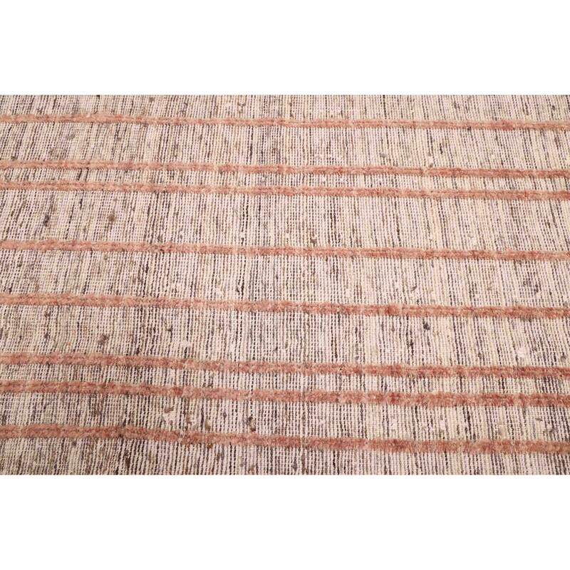 ECARPETGALLERY Hand-knotted Pak Finest Marrakesh Taupe Wool Rug - 6'3 x 9'7