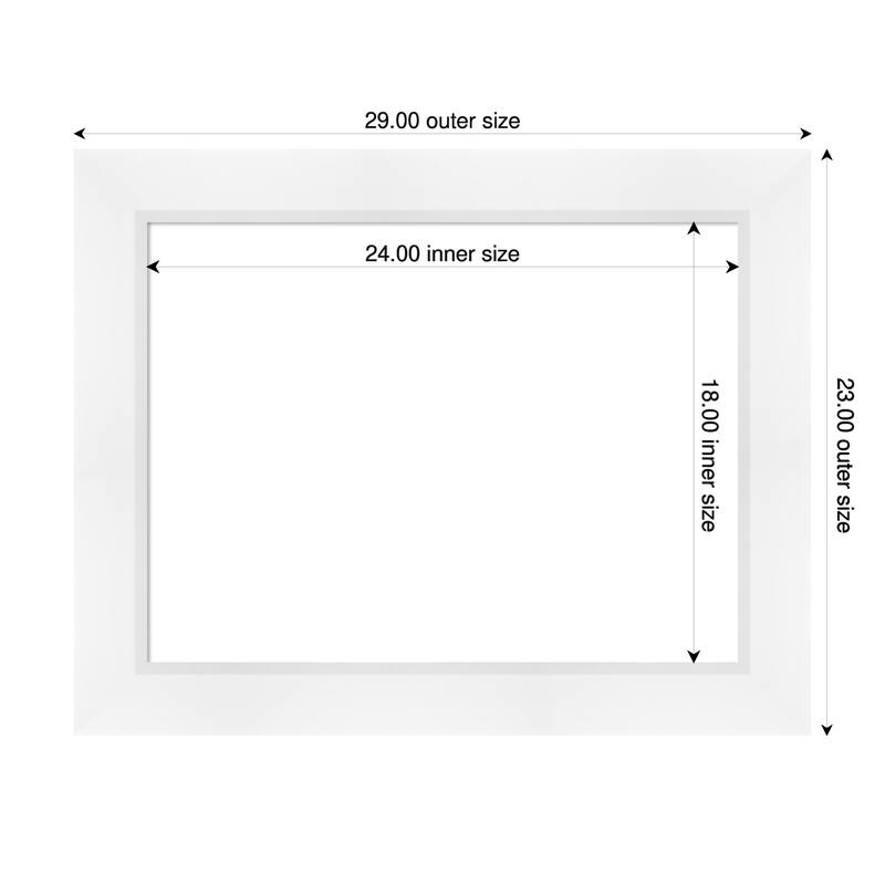 Sloped Framed Dry Erase Magnetic Board - 29 x 23 in - Sloped White