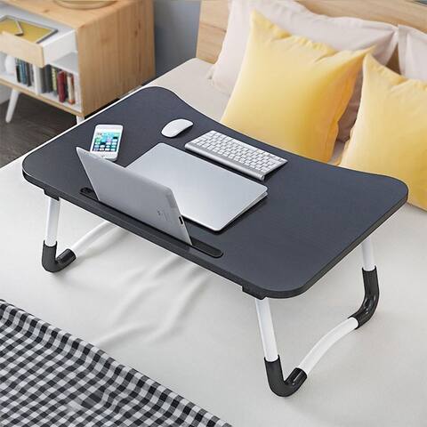 Large Bed Tray Foldable Portable Multifunction Laptop Desk Lazy Laptop Table - 24" x 16" x 11"(LxWxH)