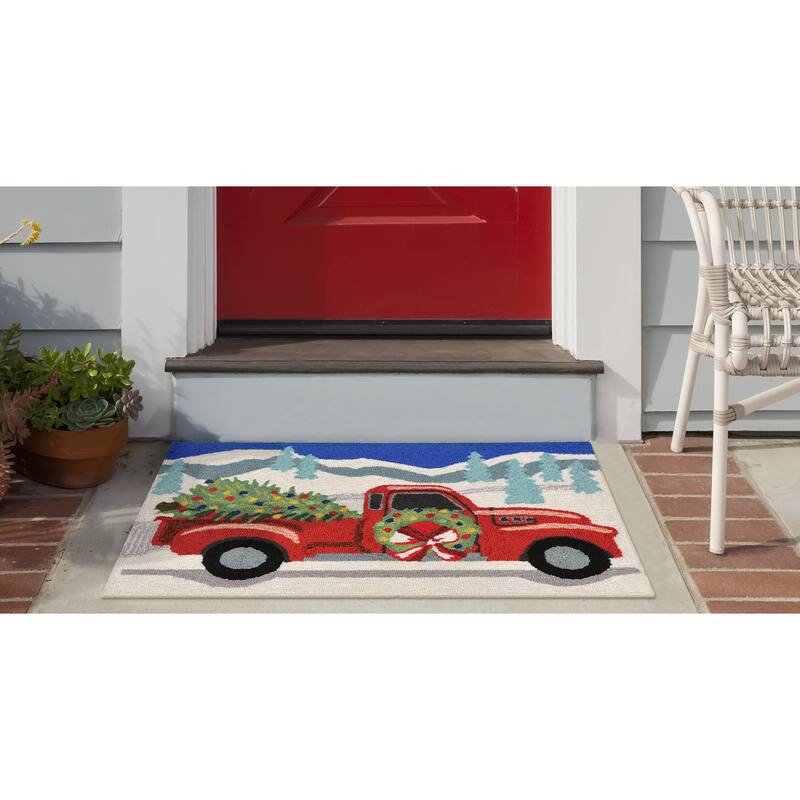Liora Manne Frontporch Joy Ride Indoor/Outdoor Rug - 1'8" x 2'6"