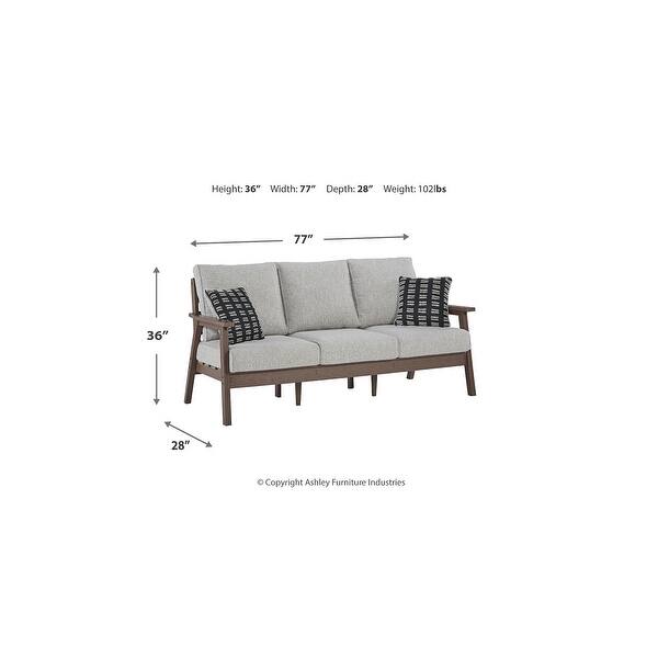 Emmeline 2 Piece Outdoor Seating - Brown/Beige Emmeline 2 Piece Outdoor Seating - Brown/Beige