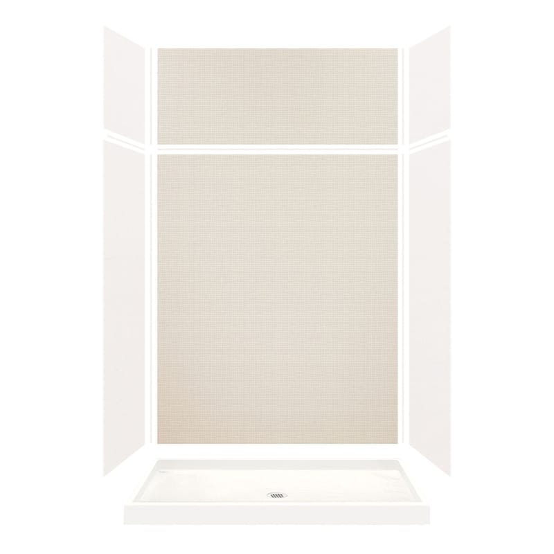 Transolid Expressions 60-in X 32-in X 96-in Glue to Wall Shower Kit - 32" x 60" x 96" - 32" x 60" x 96"