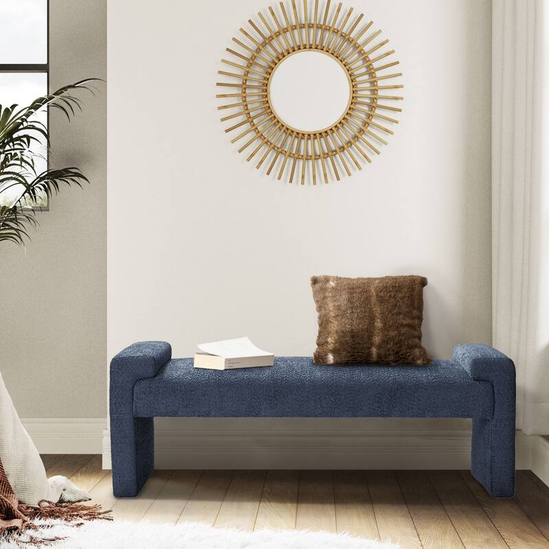 HULALA HOME Roland Modern 58.5''W Upholstered Bedroom Bench