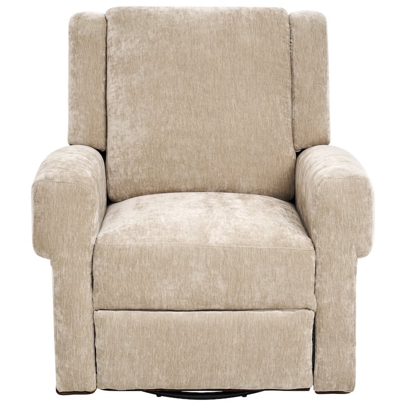 Christopher Knight Home - Nursery Recliner Modern Swivel Rocker Upholstered Recliner Chair with Dual Reclining Positions