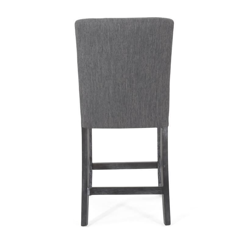 Rossburg Fabric and Rubberwood 26 Inch Counter Stools (Set of 2) by Christopher Knight Home