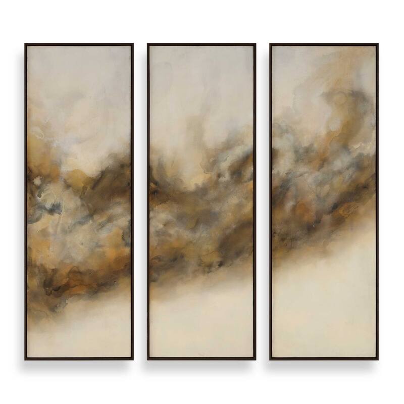 Uttermost Smoke Break Hand Painted Modern Art (Set of 3)