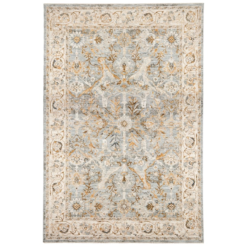Terra by Obeetee Impressions Kashan Rug - Oxford Blue - 8'10" x 12'2"