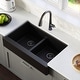 preview thumbnail 2 of 68, Karran Retrofit Apron Front Quartz Double Bowl Kitchen Sink