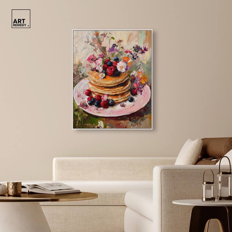 Raspberry Pancakes II Canvas by Art Remedy