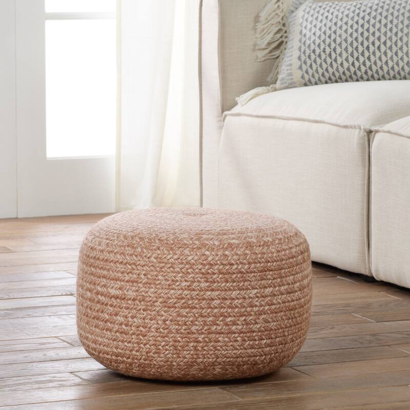 Santa Rosa Indoor and Outdoor Cylinder Pouf - 18"X18"X12"