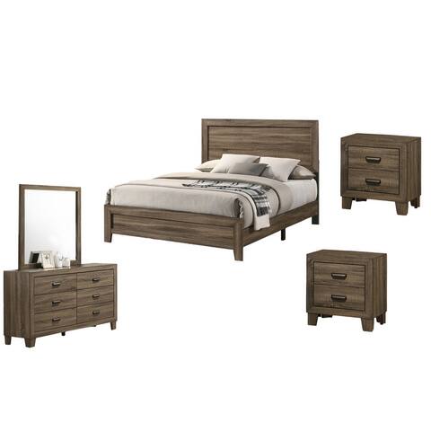 Best Quality Furniture Donna 5 Piece Bedroom Set with 2 Nightstands