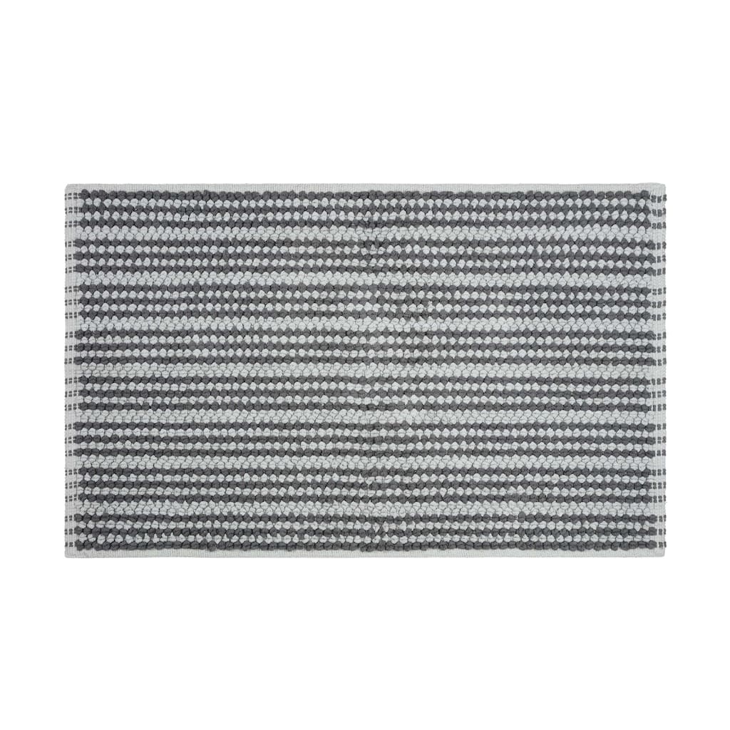Martex Restore Contrast Stripe 100% Cotton Bath Rug