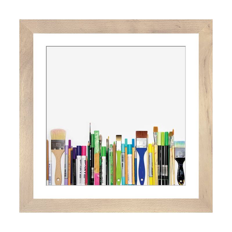 iCanvas "Real Weapons Of Mass Creation" by Bianca Green - Natural - 24x24x1