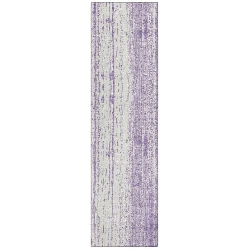 Machine Washable Indoor/ Outdoor Chantille Stripes Ombre Rug