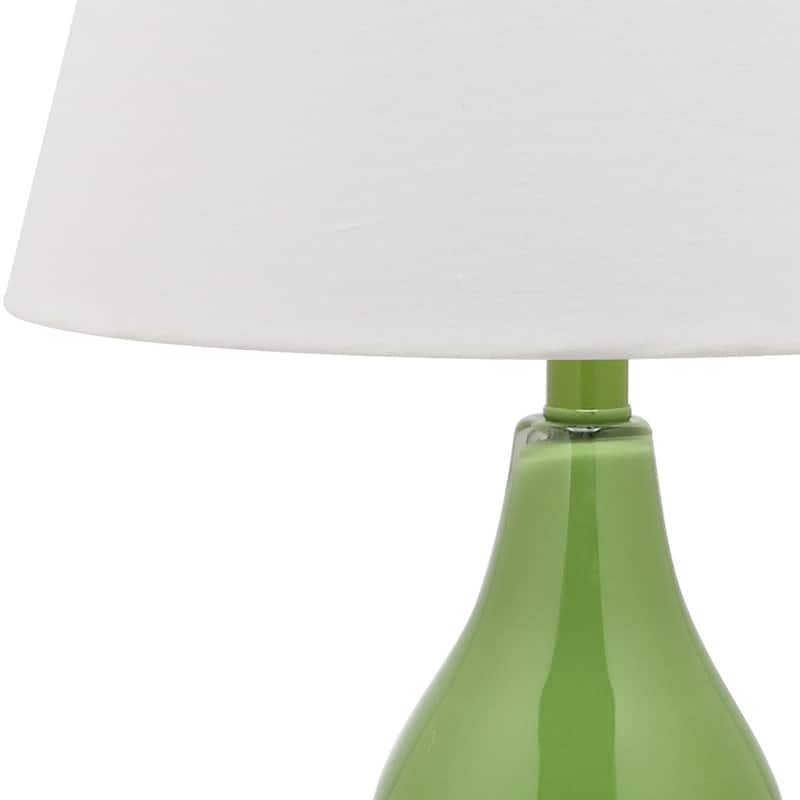 SAFAVIEH Lighting Demetria 27-inch Double Gourd White Table Lamp (Set of 2) - 14"x14"x26" - 14Wx14Dx26H