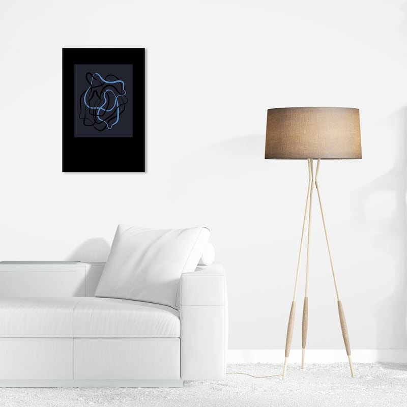 Wynwood Studio Canvas Abstract Lagom Life Poster Black and Modern & Contemporary Wall Art Canvas Print - 16 x 24