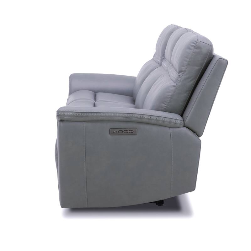 Liberty Furniture Cooper Power Sofa - Blue Gray - Width 87" x Depth 41" x Height 41"