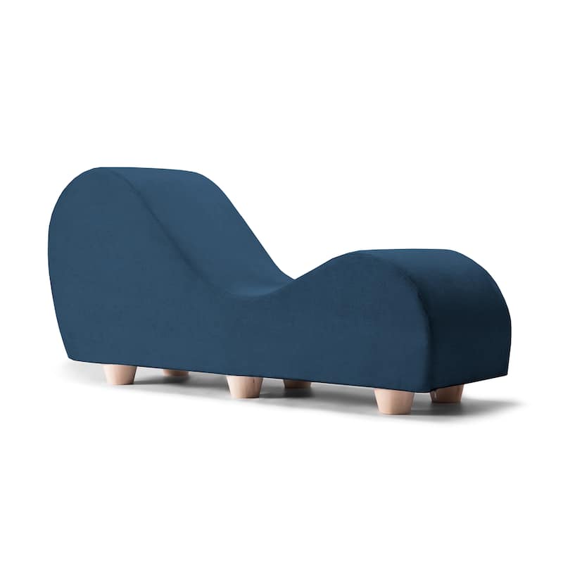 Avana Yoga Chaise Lounge w/ Maple Wood Feet