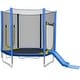 preview thumbnail 7 of 7, 7FT Trampoline for Kids with Safety Enclosure Net, Slide and Ladder, Round Outdoor Recreational Trampoline