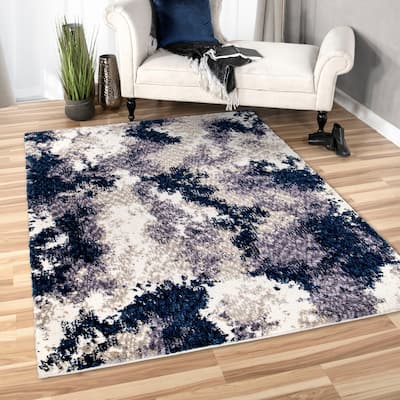 Orian Rugs Luxe Cherrydale Abstract Soft Shag Area Rug