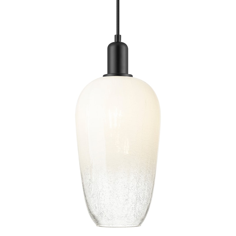 Innovations Lighting 716-1P-G484-7OP Brookhaven Flute 7" Wide Cord - Matte Black