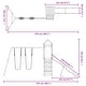 preview thumbnail 4 of 18, vidaXL Swing Set Outdoor Backyard Wooden Playground Equipment for Kids Age 3-8