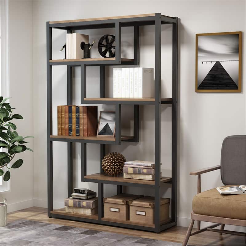 Bookshelf, Modern Etagere Bookcase, Storage and Display Shelves
