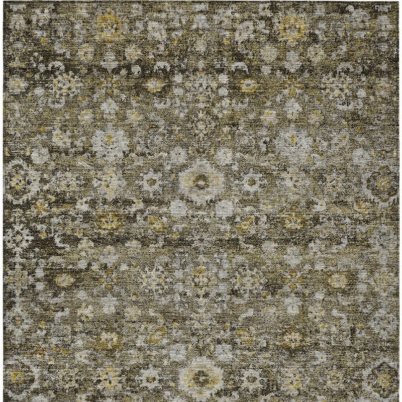 HomeRoots Oriental Traditional Rectangle Outdoor Rug