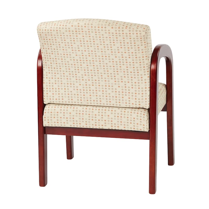 Office Star Cherry Finish Wood Visitor Chair