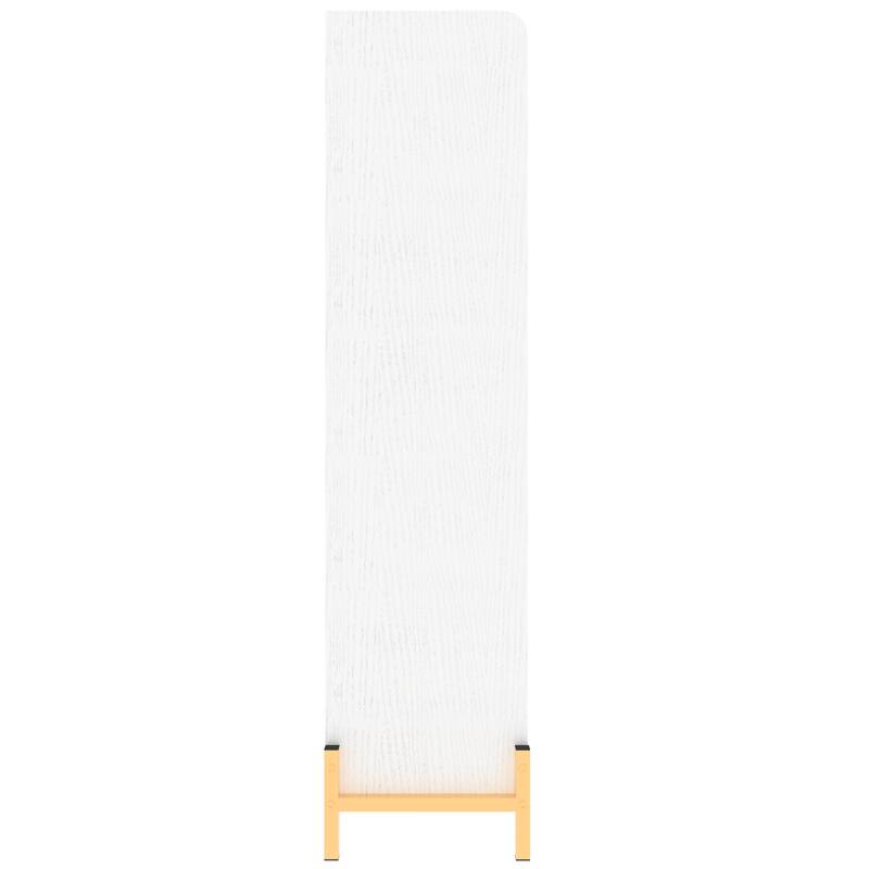 Freestanding Shoe Cabinet with 4 Flip Drawers, Hidden Narrow Shoe Rack with Open Storage, Shoe Storage Cabinet for Entryway