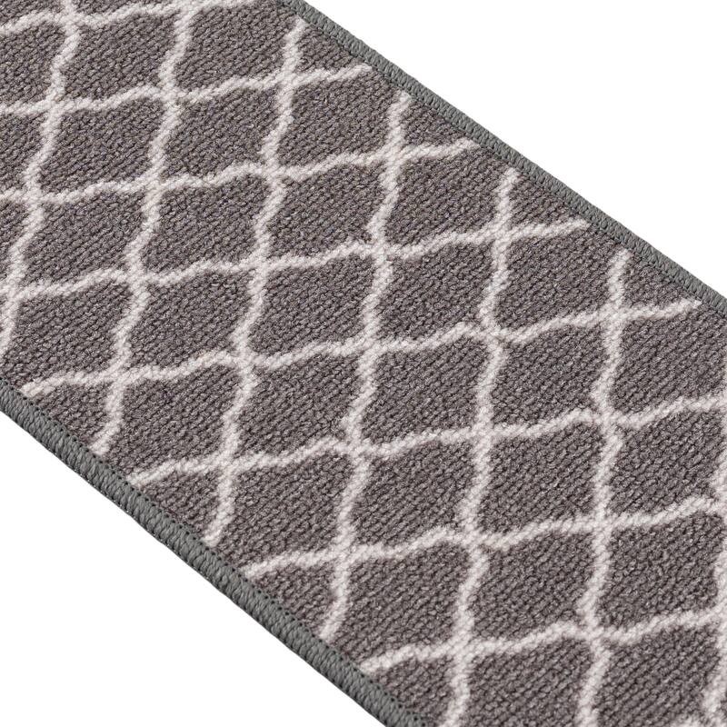 Beverly Rug Indoor Non Slip Carpet Stair Treads Trellis Pattern
