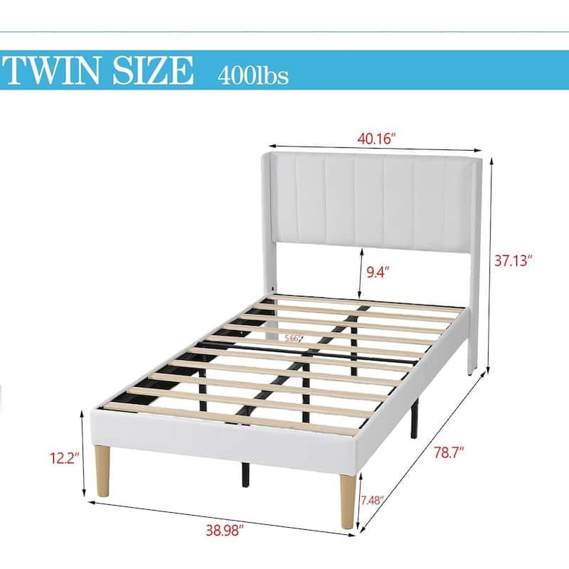 Alazyhome Upholstered Platform Bed Frame