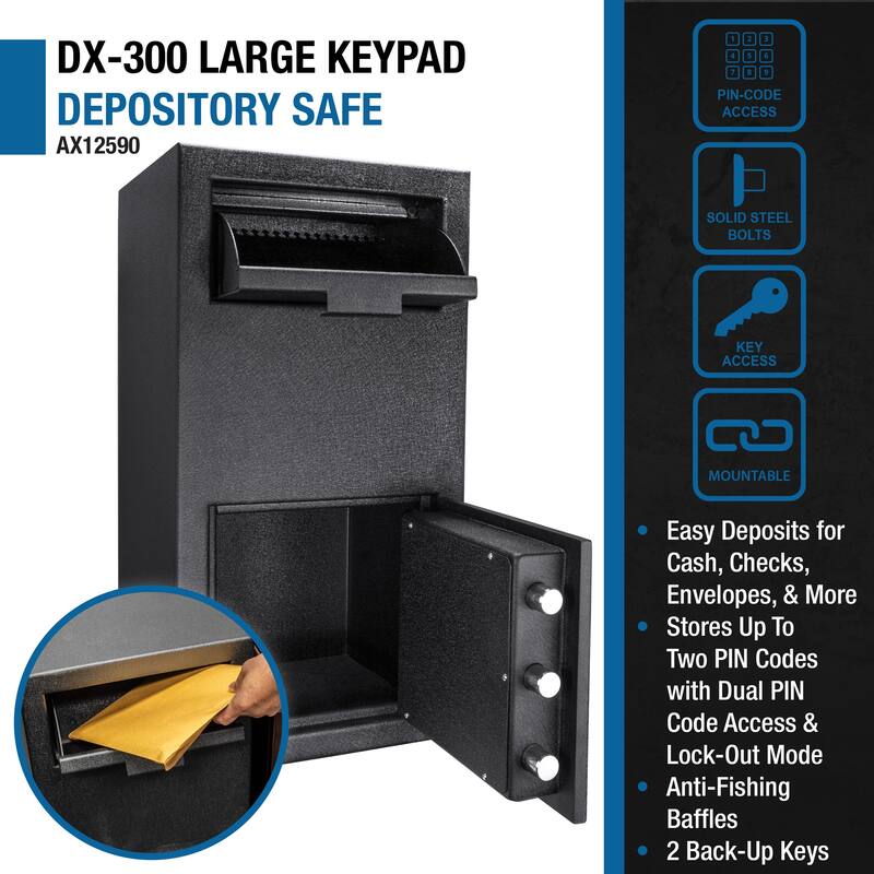 1.72 Cu Ft Keypad Depository Safe
