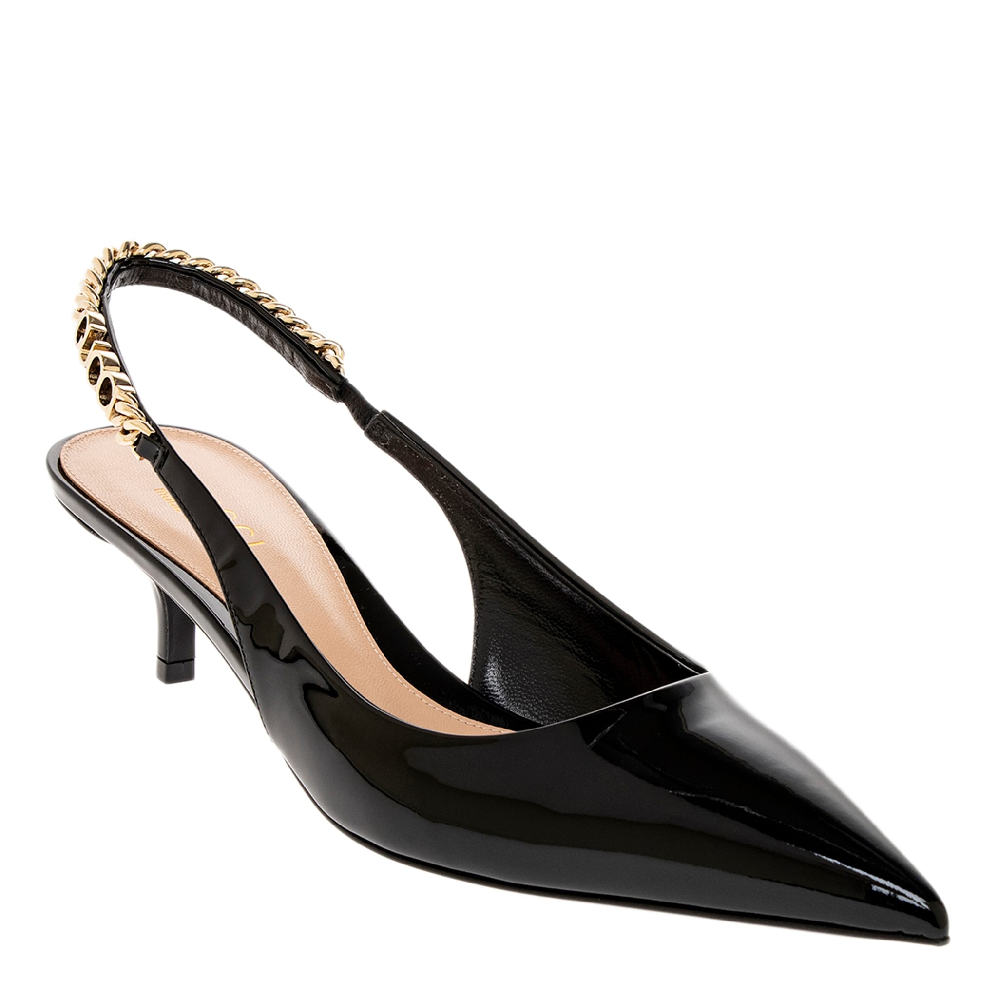 Gucci Double G Slingback Pump - Overstock - 42720662