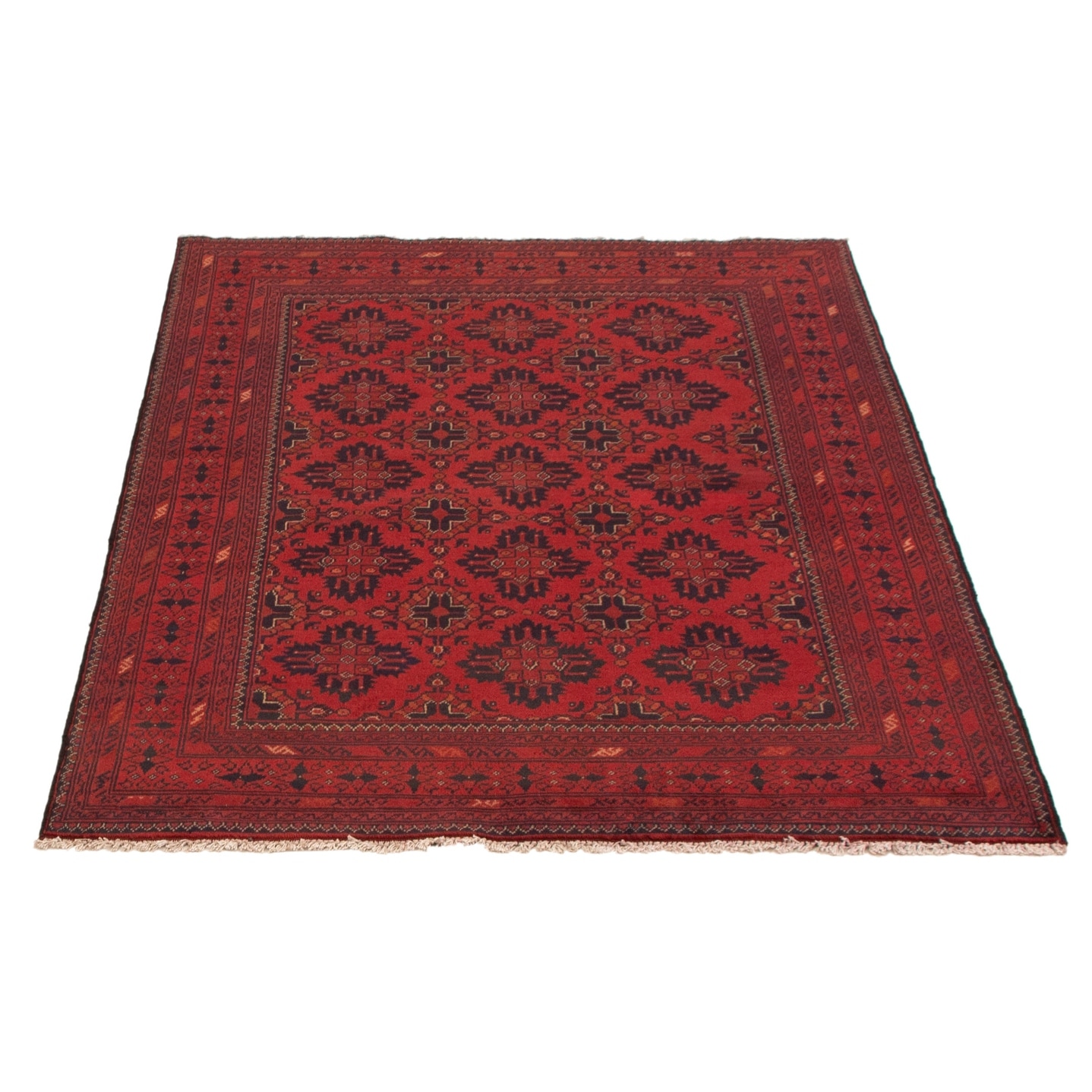 eCarpet Gallery Area Rug for Living Room Finest Khal Mohammadi Traditional Red Rug 4'1 x 6'4 Hand-Knotted Wool Rug 236286 Bedroom eCarpet Gallery Area Rug for Living Room Finest Khal Mohammadi Traditional Red Rug 4'1 x 6'4 Hand-Knotted Wool Rug 236286 Bedroom