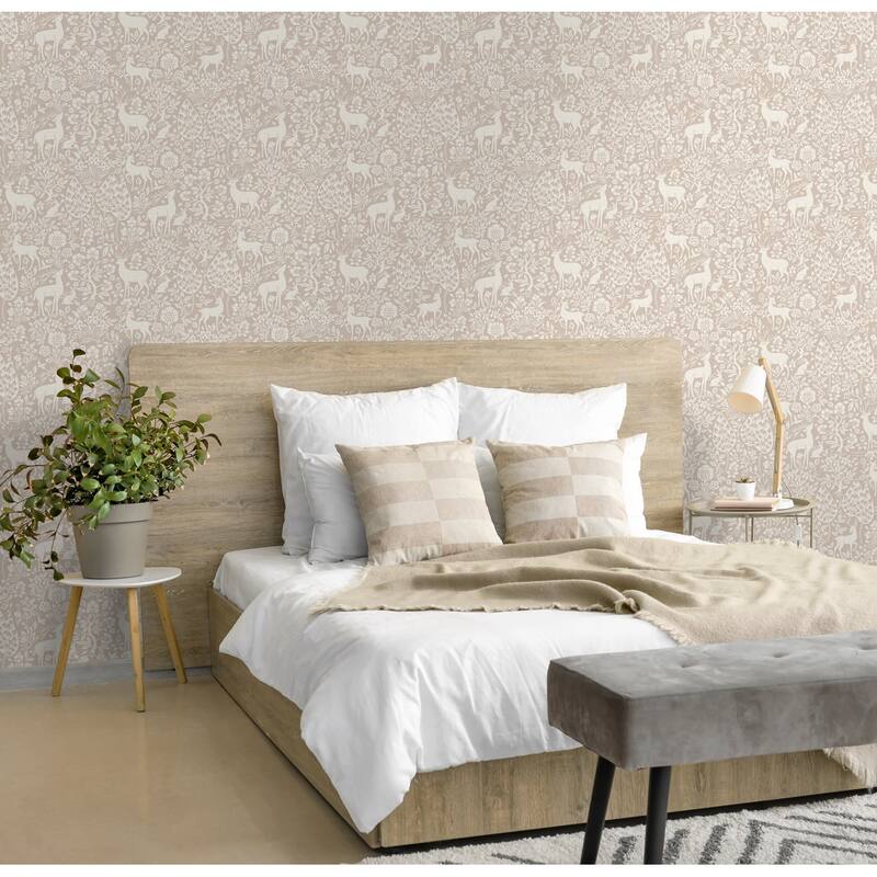 Deer Woods Non-pasted Wallpaper – 396in. x 21in. – Covers 56 square feet