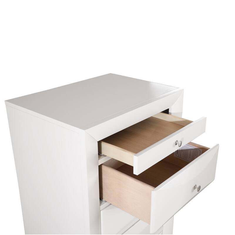 7-Drawer Wooden Lingerie Chest - 58" - White