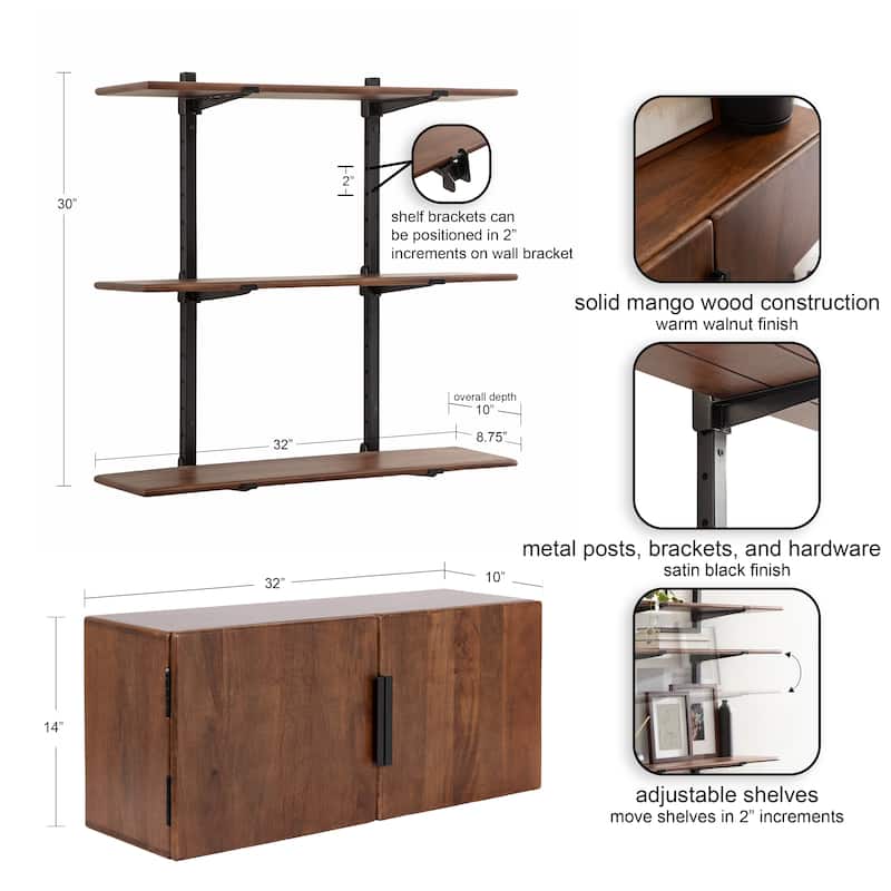 Kate and Laurel Atwood Wall Cabinet