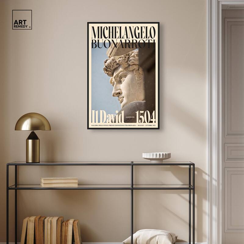 David in Marble Canvas by Art Remedy
