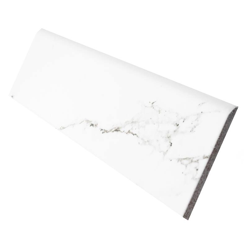 Merola Tile Timeless Calacatta Battiscopa 3-1/8" x 12-3/4" Ceramic Wall Trim - (1 Tile)
