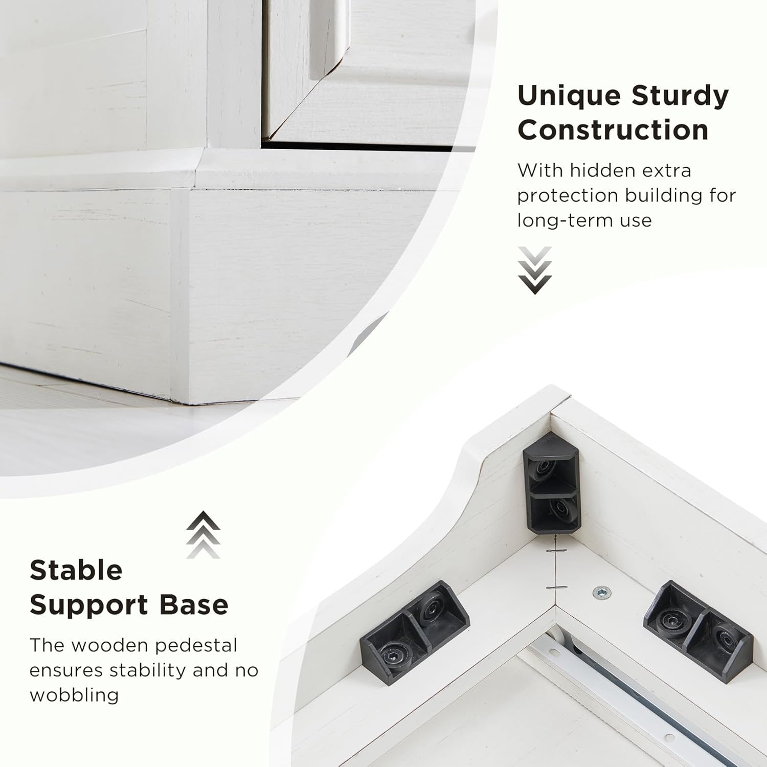 Farmhouse 6 Drawer Dresser for Bedroom, Chest of Drawers, TV Stand