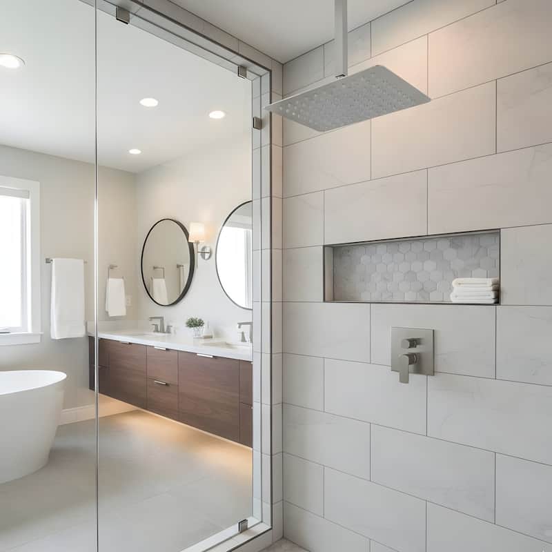 Bathroom Luxury High Pressure Waterfall Rain Shower Head