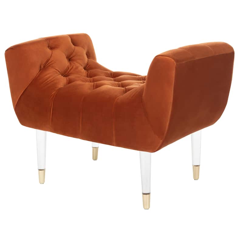 SAFAVIEH Couture Hedie Tufted Acrylic Bench - 35Wx21Dx24H