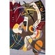 preview thumbnail 1 of 3, Momeni New Wave Hand Tufted New Zealand Wool Contemporary Abstract Area Rug 3'6" x 5'6" - Multi - Runner/Rectangle