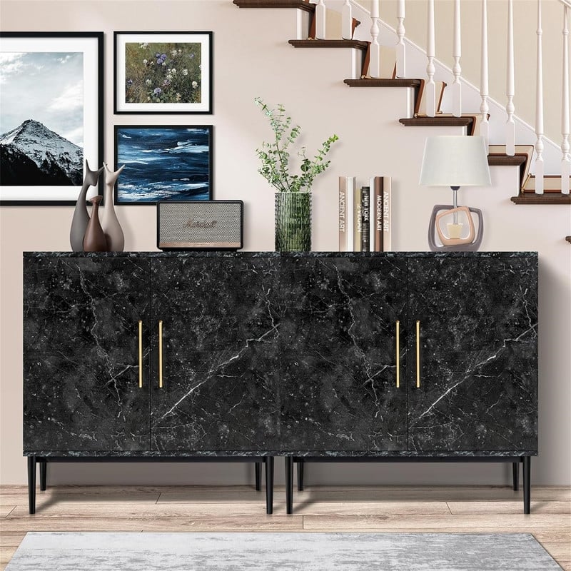 Modern Buffet Cabinet - 15.7"D x 31.1"W x 31.5"H