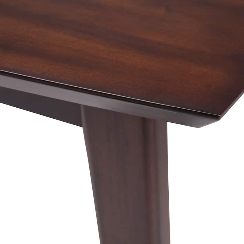WYNDENHALL Tierney SOLID WOOD 66 inch Wide Rectangle Mid Century Modern Dining Table - 66 W x 40 D x 30 H