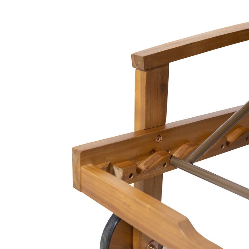 Elegant Rosewood Adjustable Recliner Chair Durable Hardwood