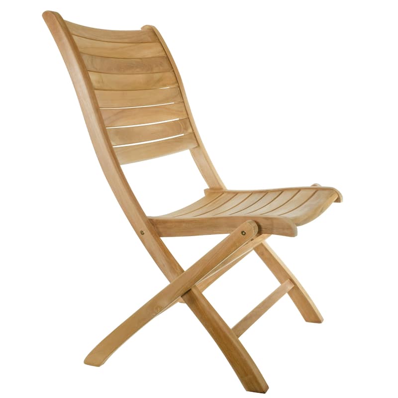 Nordic Style Natural Teak Folding Dining Chair